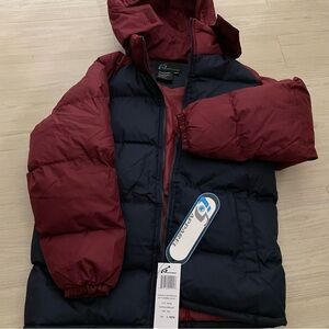 NWT i5 Apparel Boys  Winter or Ski Bubble Navy Burgundy Outerwear Jacket…